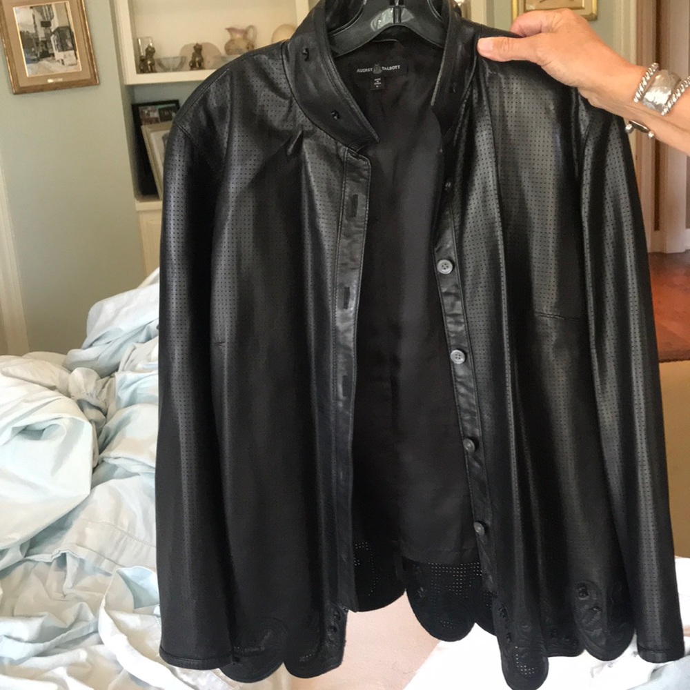 Audrey Talbott leather jacket